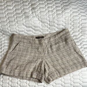 The Limited Women's Beige Tweed Shorts